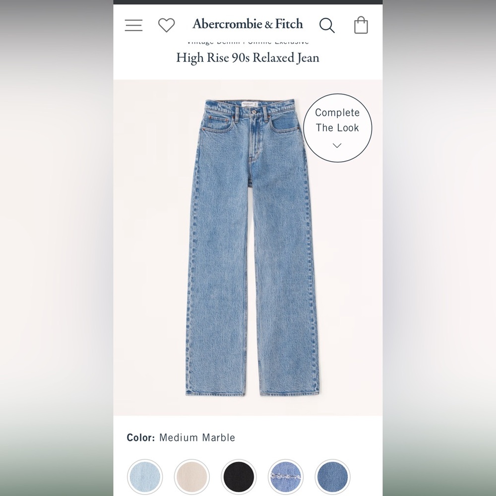 High Rise 90’s Relaxed Jean
